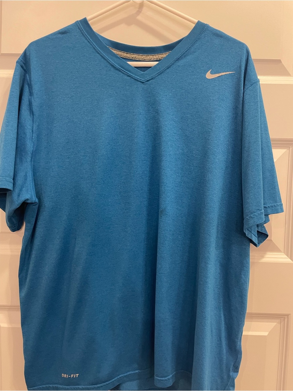 Nike Youth Dri-FIT Short Sleeve V-Neck Tee - Blue